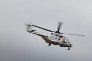 German Navy NH90 Sea Tiger helicopter performs maiden flight