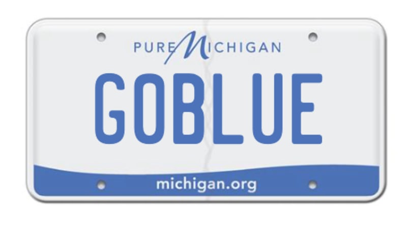 'GOBLUE' væk: Michigan-kandidat sagsøger, efter at staten har givet hans nummerplade væk - Autoblog