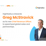 HighRadius nimittää Greg McStravickin uudeksi Chief Revenue Officeriksi