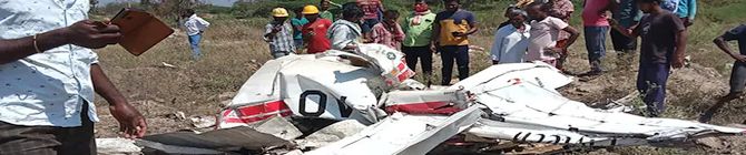 IAF Swiss Made Pilatus Trainer Aircraft Crash In Telangana Leaves Two Dead