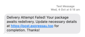 Impersonation Scam – “Delivery Failed” Deep Dive
