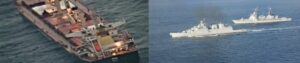 Gewonde zeeman van gekaapt schip overgebracht naar Indiaas stealth-oorlogsschip voor behandeling