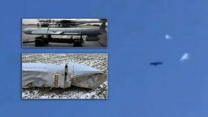 Ενδιαφέρον βίντεο δείχνει ρωσικό πύραυλο κρουζ να αναπτύσσει φωτοβολίδες κατά τη διάρκεια της πτήσης