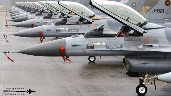 Last Dutch F-16 Squadron Carries Out Readiness Exercise at Volkel AB