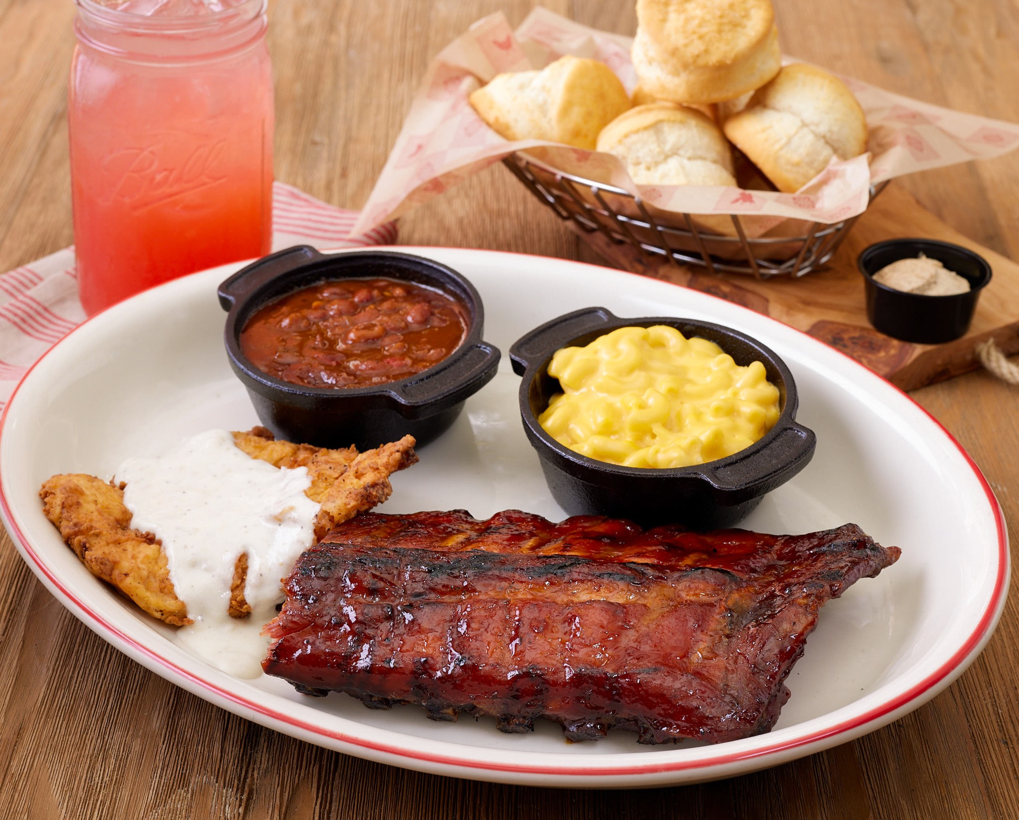 typical barbecue plate at a Lucille's BBQ fundraiser