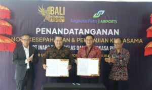 Se firma un memorando de entendimiento entre los organizadores del Salón Aeronáutico Internacional de Bali y Angkasa Pura I