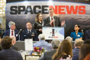 Reproducción | Panel de discusión de los premios Icon Awards de SpaceNews 2023