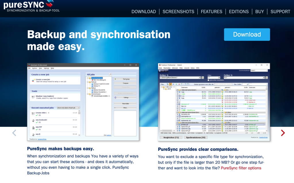 PureSync 7 Professional recension: Prisvärd synkronisering, säkerhetskopiering och praktiska verktyg