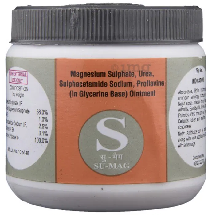 a bottle of plaintiff's Su-Mag cream