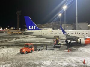 Stormen Pia flyttade norrut: många flyg inställda i Skandinavien