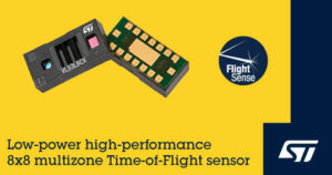 Sensor rentang ToF multi-zona 8x8 terbaru dari ST meningkatkan kekebalan terhadap cahaya sekitar, memperluas jangkauan, dan memangkas konsumsi daya