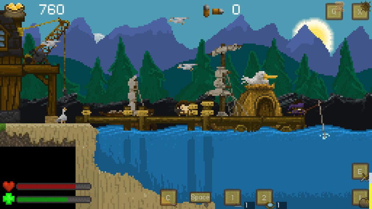 A screenshot from Aground