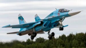 De Oekraïense luchtmacht beweert vandaag drie Russische Su-34's te hebben neergeschoten