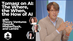 Theory Ventures、Open AI などによる AI のどこで、いつ、どのように行うか