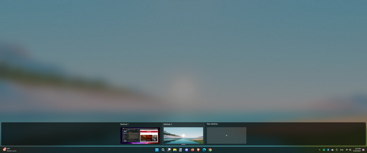 Fitur Windows 11 - Desktop Virtual