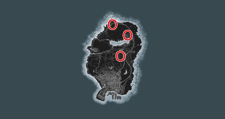 Mapa lokalizacji krów w Gta Online