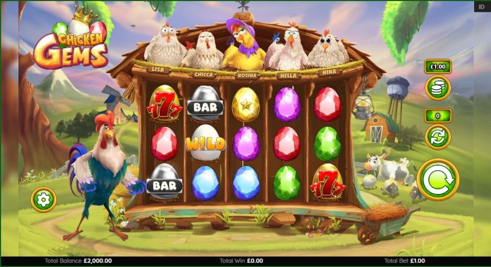 Chicken Gems spilleautomater fra Light and Wonder
