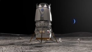 Blue Origin og SpaceX starter arbeidet med lasteversjoner av bemannede månelandere
