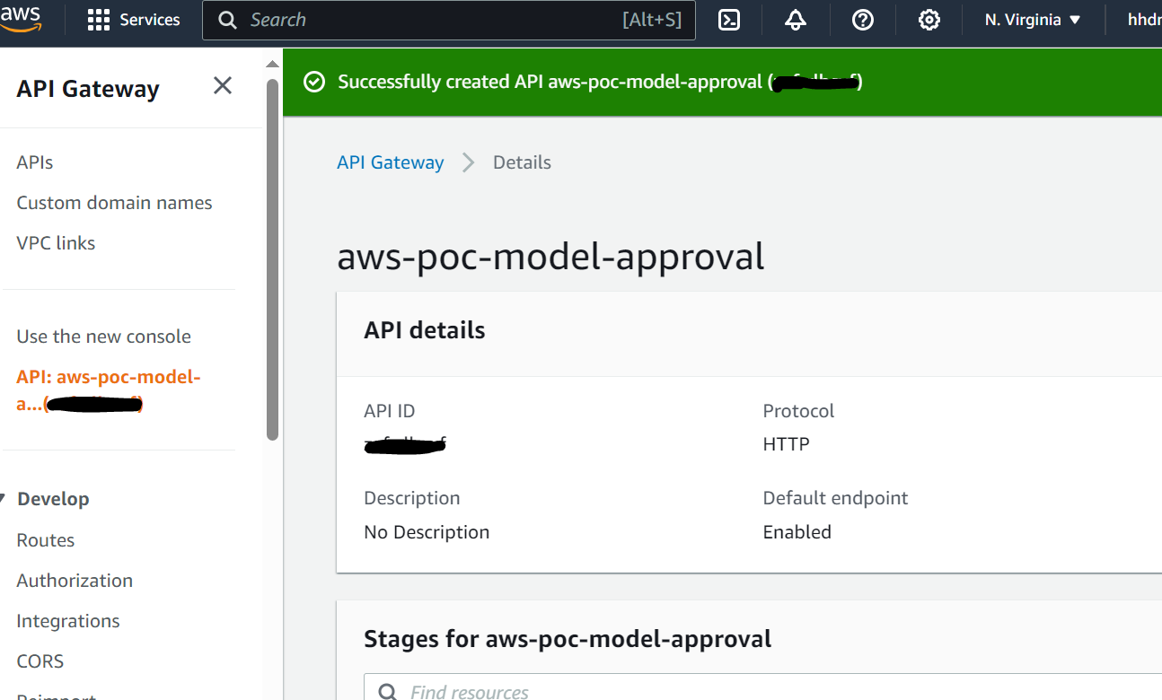 Έγκριση μοντέλου API Gateway