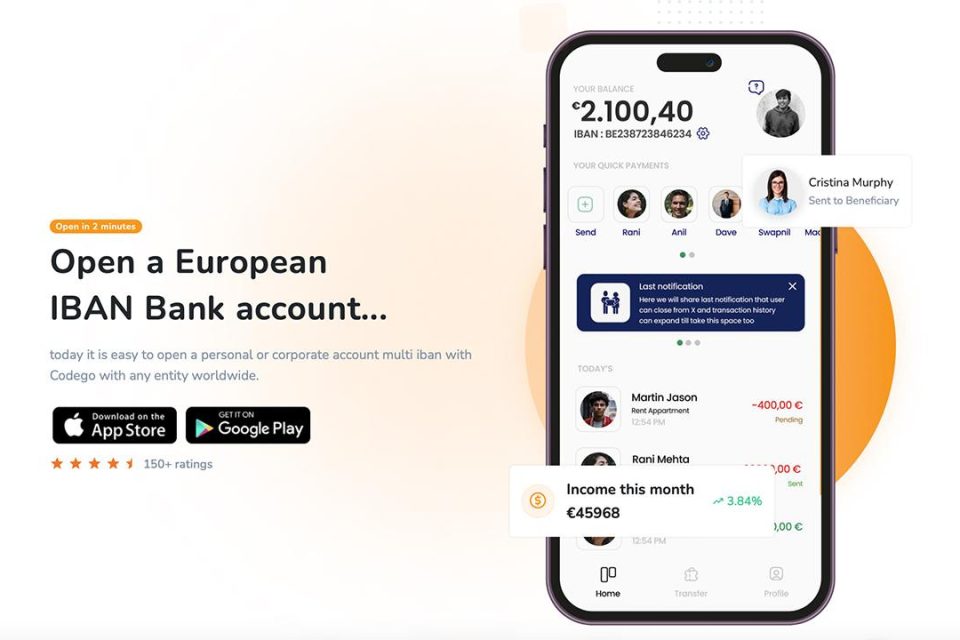 Tập đoàn Codego ra mắt CodegoPay – Ứng dụng thanh toán tất cả trong một với IBAN, thẻ và chuyển đổi tiền điện tử-EURO - TechStartups