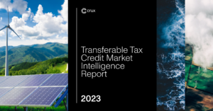 Crux 2023 청정 에너지 양도 가능 세금 공제 시장 정보 보고서 | 그린비즈