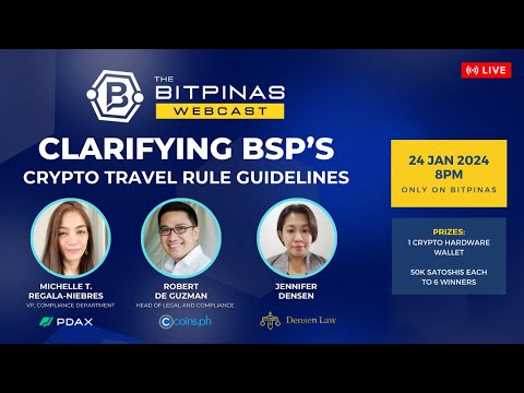 Selvennetään BSP:n krypto "matkasäännön" ohjeita | BitPinas Webcast 36