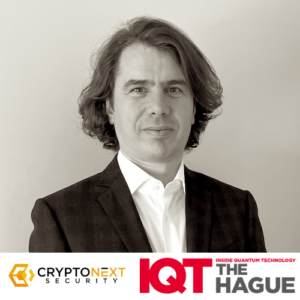 CryptoNext Security tegevjuht Florent Grosmaitre esineb 2024. aastal Haagis IQT-s - Inside Quantum Technology