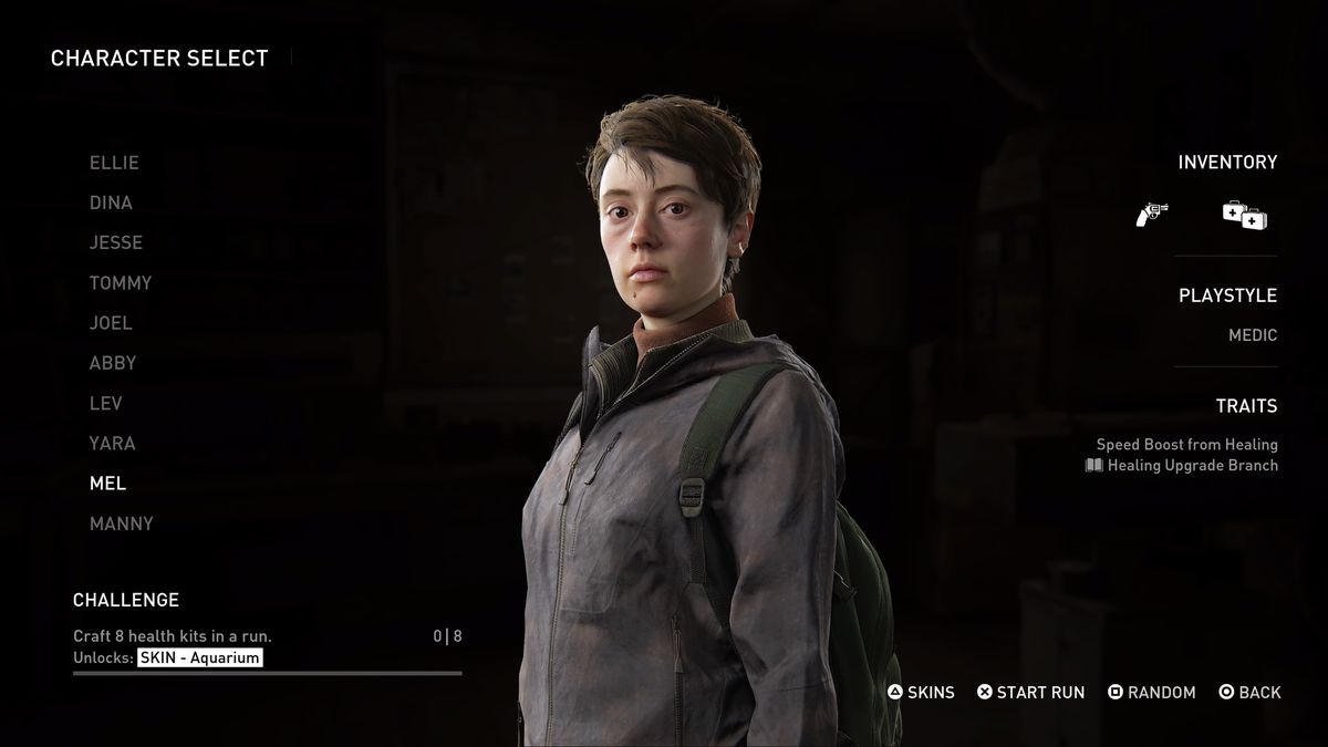 A look at Mel in The Last of Us Part 2 Remastered