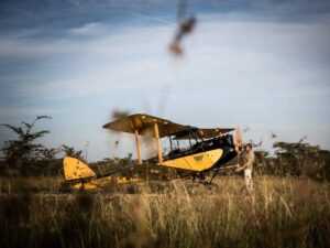 Ikonisk 'Out of Africa' Gipsy Moth-fly som skal auksjoneres i Miami for neshornreservat