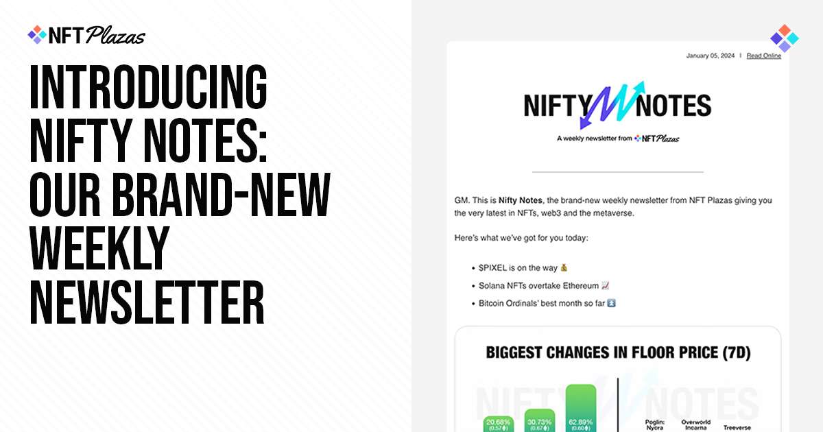 Apresentando Nifty Notes: Nosso novíssimo boletim informativo semanal - CryptoInfoNet