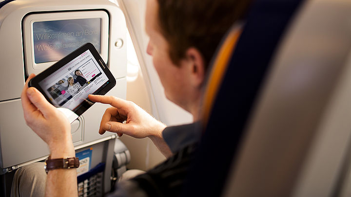 Lufthansa Grubu, uçak içi internet erişimini 150'den fazla uçağa genişletiyor ve ücretsiz mesajlaşma özelliğini sunuyor
