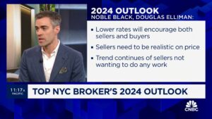 Il settore immobiliare di lusso avrà una storia leggermente migliore rispetto al 2023, afferma Noble Black di Douglas Elliman