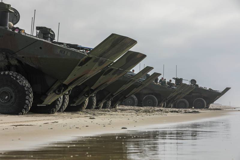Marine Corps' nye amfibiekøretøjer vil snart udsendes til Stillehavet