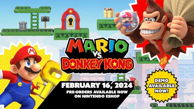 Demostración de Mario vs.Donkey Kong recién lanzada, avance general