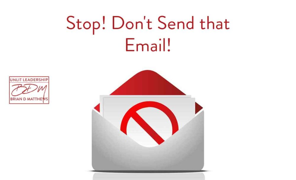 N'ayez jamais de conversation difficile par courrier électronique. Et quelques autres erreurs de gestion non forcées. | SaaStr