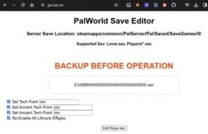 Palworld Save Editor : comment l'utiliser pour modifier vos sauvegardes de jeu