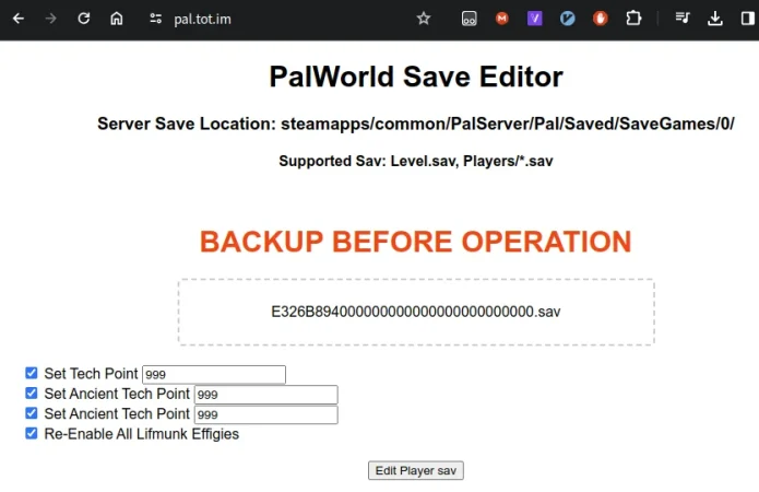 Palworld Save Editor: como usá-lo para editar seus jogos salvos