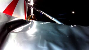 Peregrine ay iniş aracının Dünya'ya yeniden giriş yörüngesi