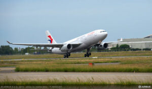 Perth Airport, Australië, zegt Ni Hao tegen China Eastern Airlines