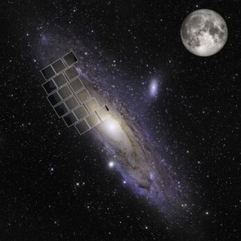 Roman Space Telescope's simulated view over the Andromeda galaxy