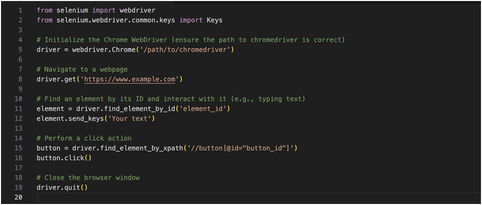 Selenium WebDriver w Pythonie: Zrozumienie interfejsu WebDriver do automatyzacji przeglądarki - PrimaFelicitas