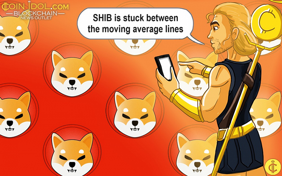 SHIB is currently stuck between the moving average lines