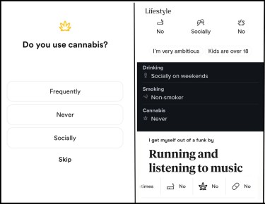 Sveip til høyre for Weed – hindrer cannabis deg i å møte matchen din på datingapper?