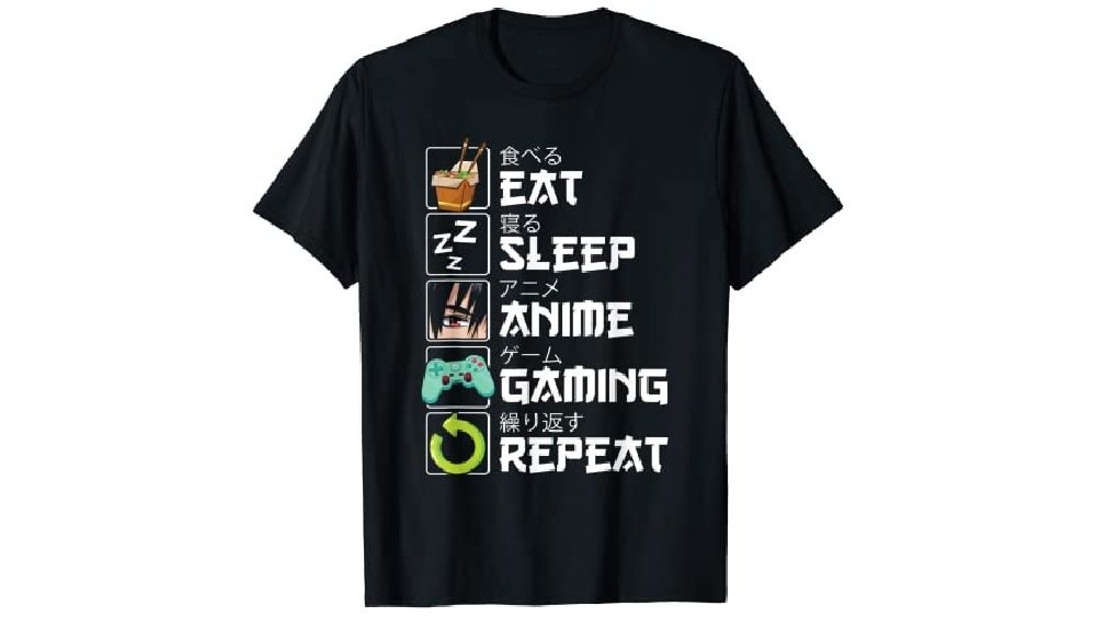 Eat Sleep 动漫 Gaming Repeat