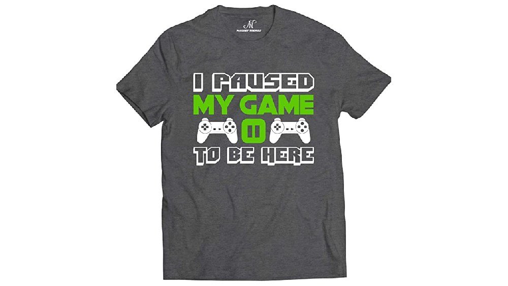 Burada Olmak İçin Oyuna Duraklattım by Trendz oyuncu gömleği