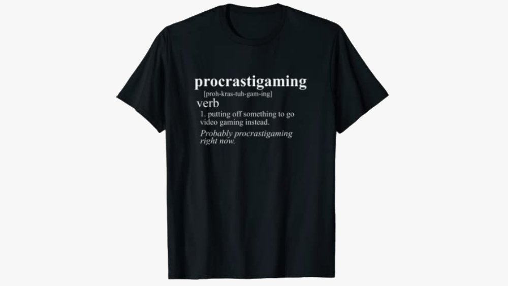 Procrastigaming gaming shirt