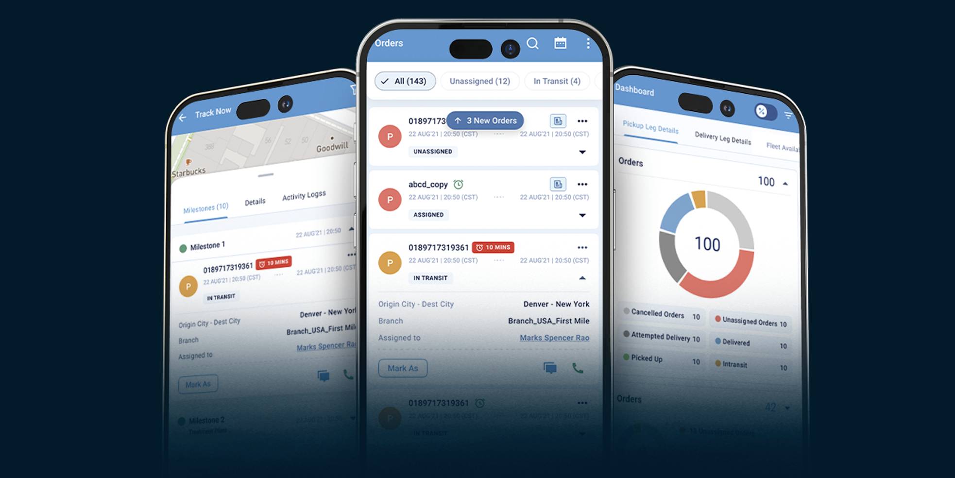 LogiNext Mile Mobile App – A legjobb diszpécser alkalmazás Android és iOS rendszerekhez