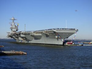 ‘Unfair' to compare new class to Nimitz carriers, says Ford commanding officer