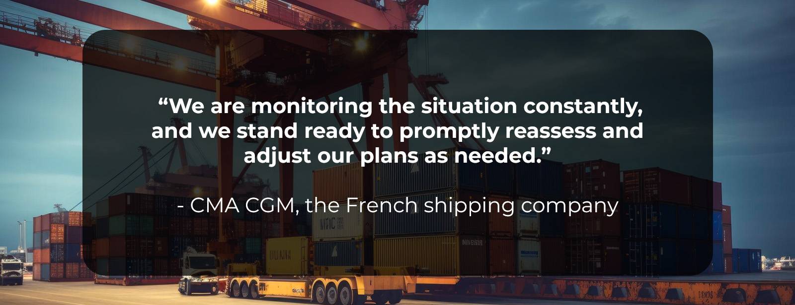 A hajózási társaságok nyilatkozatot tesznek közzé, miután a Vörös-tenger útvonalával kapcsolatos aggodalmak merültek fel