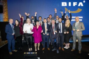 Vencedores do prêmio BIFA Freight Service - Logistics Business® Mag